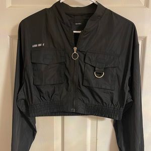 Black crop sport sweater from Berska Size M